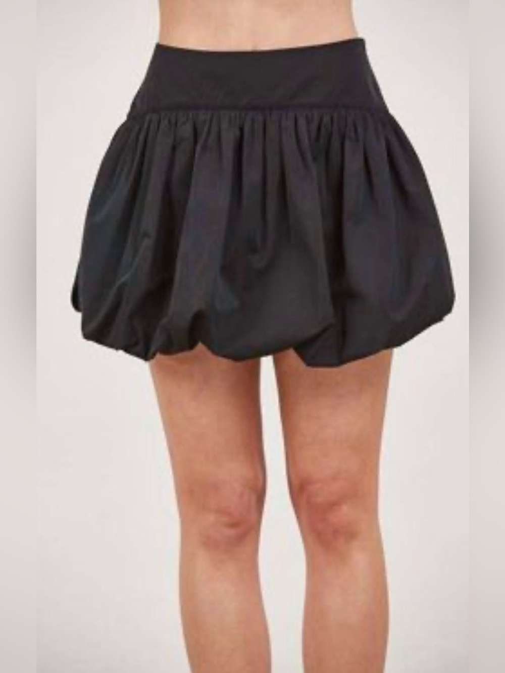 GLG Black Bubble Hem Mini Skirt